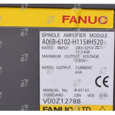 A06B-6102-H115#H520 ALPHA SPINDLE MODULE SPM15 TYPE 4 - le_tipo Supply ❒ Hoo-oo.com