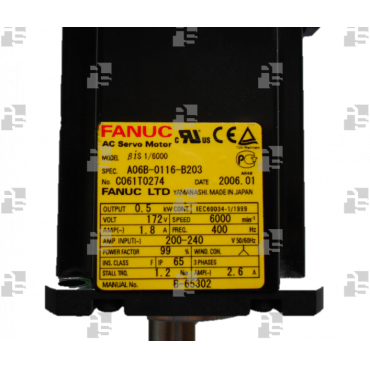 A06B-0116-B203 SV MOTOR biS 1/6000 KEY - le_tipo Supply ❒ Hoo-oo.com