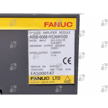 A06B-6088-H326#H500 ALPHA SPINDLE AMPLIFIER SPM 26 TYPE II - le_tipo Supply ❒ Hoo-oo.com