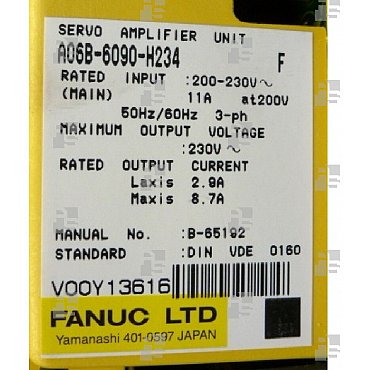 A06B-6090-H234 ALPHA SERVO AMPL. SVUC 2-12/40 PWM - le_tipo Supply ❒ Hoo-oo.com