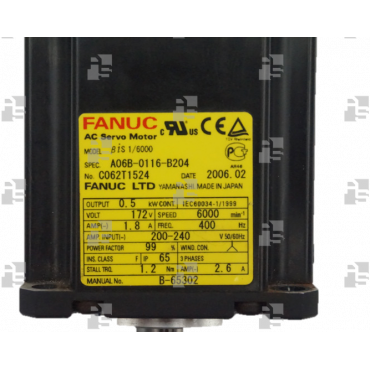 A06B-0116-B204 SV MOTOR biSR 1/6000 R30IA - le_tipo Supply ❒ Hoo-oo.com