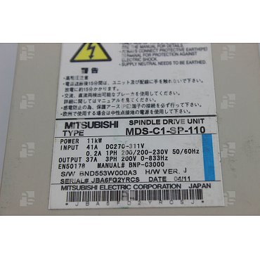 MDS-C1-SP-110 CNC SPINDLE DRIVE UNIT 11kW-1-1 - le_tipo SupplyStandard ExchangeSupply ❒ Hoo-oo.com