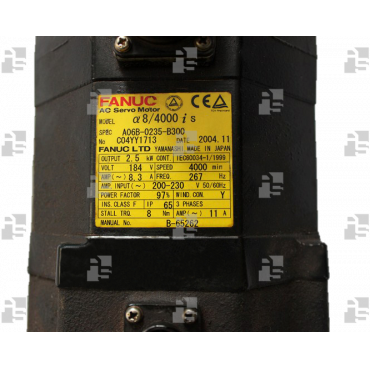 A06B-0235-B300 SV MOTOR aiS 8/4000 TAPER SHAFT, BRAKE - le_tipo Supply ❒ Hoo-oo.com