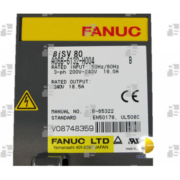 A06B-6132-H004 SERVO AMPLIFIER BETA iSV 80, I/O LINK INTERFACE - le_tipo Supply ❒ Hoo-oo.com