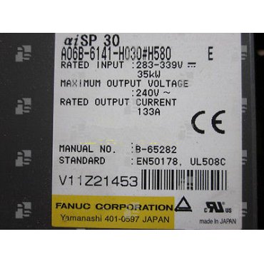 A06B-6141-H030#H580 SPINDLE AMPLIFIER ALPHA iSP30 TYPE A2 - le_tipo Supply ❒ Hoo-oo.com