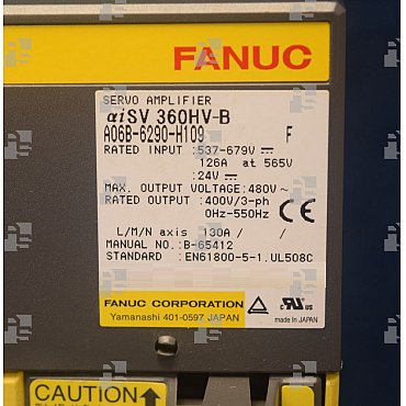 A06B-6290-H109 SV AMP. ALPHA iSV 360HV-B NEW - le_tipo Supply ❒ Hoo-oo.com