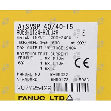A06B-6134-H203#A AMP. BETA iSVSP 2-15/A TYPE A - le_tipo Supply ❒ Hoo-oo.com