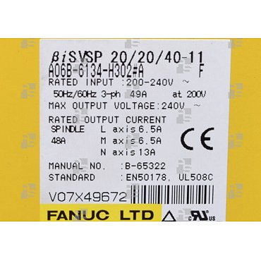 A06B-6134-H302#A AMP. BETA iSVSP 3-11/A TYPE A - le_tipo Supply ❒ Hoo-oo.com
