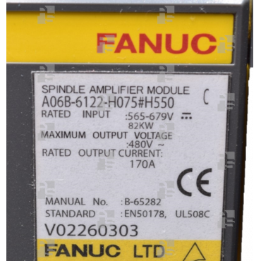 A06B-6122-H075#H550 AMP. ALPHA iSP 75HV TYPE B - le_tipo Supply ❒ Hoo-oo.com