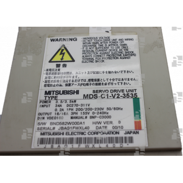 MDS-C1-V2-3535 CNC SERVO DRIVE UNIT 2 AXIS 16A/16A-1-1 - le_tipo SupplyStandard ExchangeSupply ❒ Hoo-oo.com