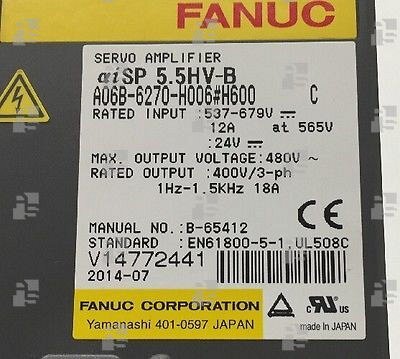 A06B-6270-H006#H600 SP AMP. ALPHA iSP 5.5HV-B NEW - le_tipo Supply