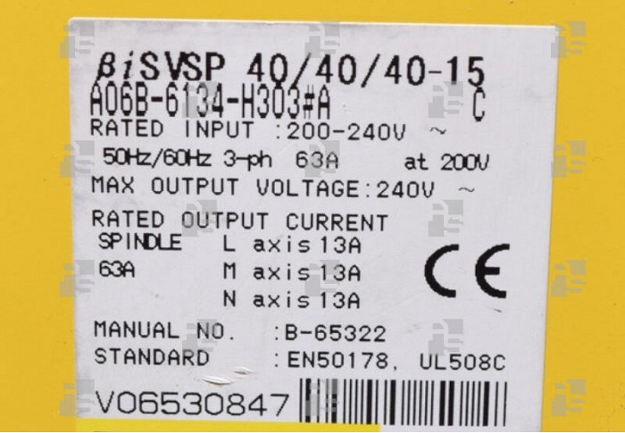 A06B-6134-H303#A AMP. BETA iSVSP 3-15/A TYPE A - le_tipo Supply